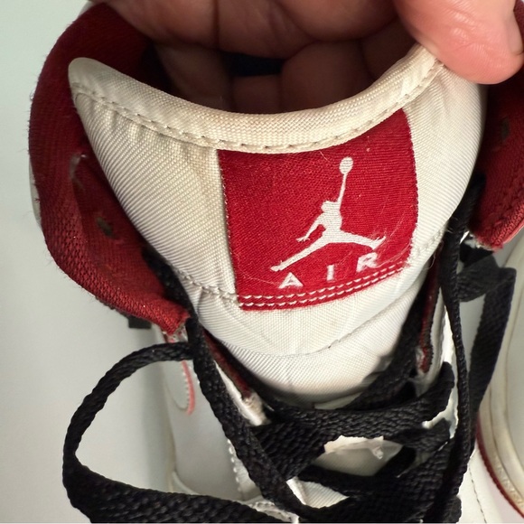 Nike Air Jordan 1 Mid Retro White / Red (554724-103) Mens Size 12 High OG - Picture 14 of 14